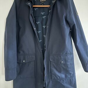 Barbour Women’s Dark Blue Raincoat